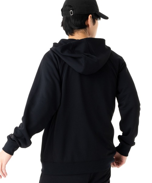 【おまけ付き】アピア×ニューエラ　ブラックパーカー NEW ERA（ニューエラ） パーカー パフォーマンスアパレル ジップ