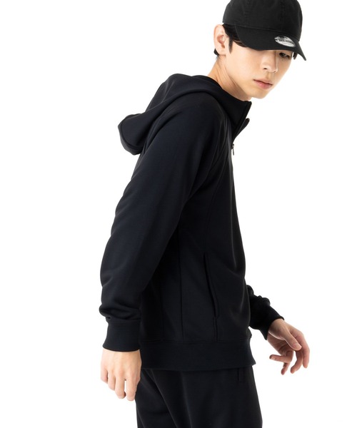 【おまけ付き】アピア×ニューエラ　ブラックパーカー NEW ERA（ニューエラ） パーカー パフォーマンスアパレル ジップ