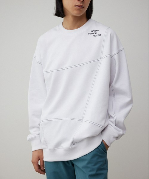 「AZUL BY MOUSSY」 スウェットカットソー LARGE グリーン メンズ_画像2