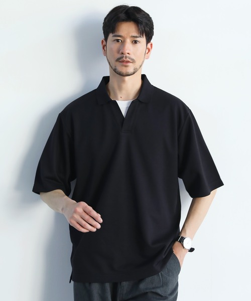 「SPU」 半袖ポロシャツ M チャコール メンズ_画像6