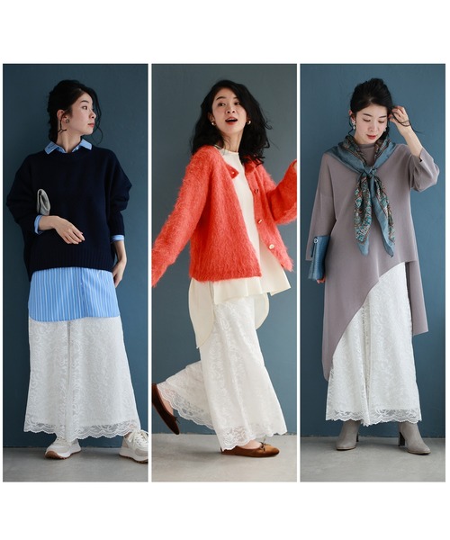 cawaii パンツ 見せて可愛い 裏起毛レースペチパンツ レディース