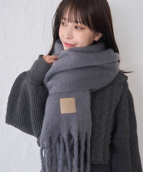 「mellowneon」 マフラー FREE アイボリー レディース_画像4