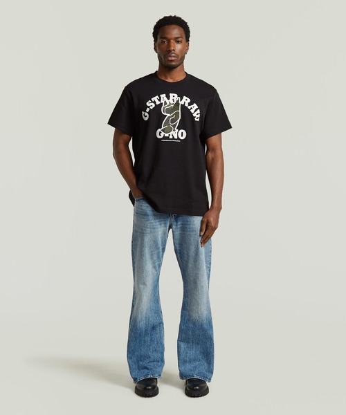 G-STAR RAW tシャツ G-NO Loose T-Shirt/グラフィックオーバーサイズ 