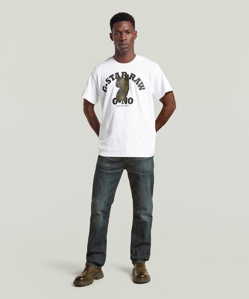 G-STAR RAW tシャツ G-NO Loose T-Shirt/グラフィックオーバーサイズ 