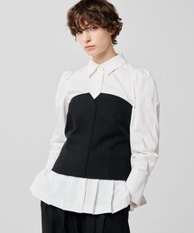 「uncrave」 長袖シャツ 1 ホワイト レディースの画像3