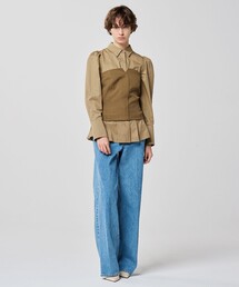 「uncrave」 長袖シャツ 1 ホワイト レディースの画像5