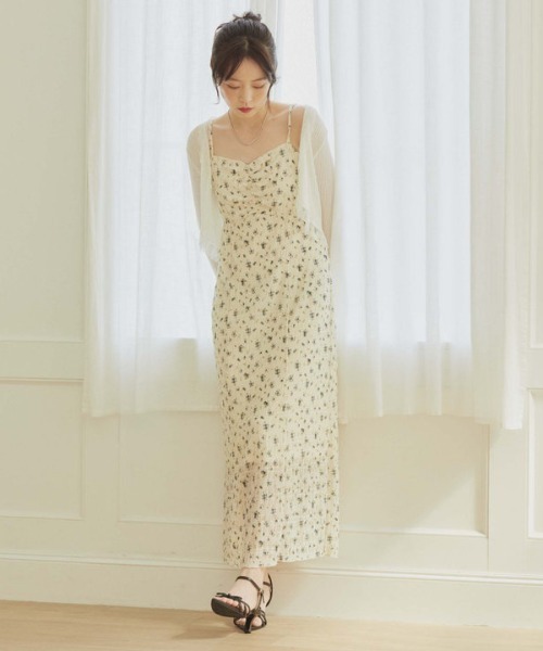 「archives」 キャミソールワンピース MEDIUM ブラック レディース_画像2