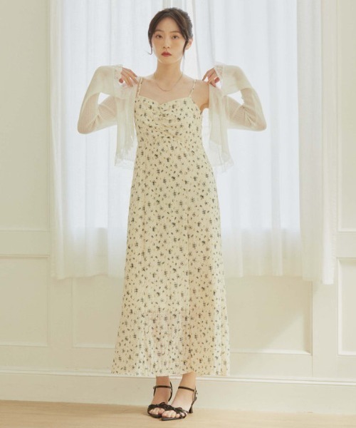 「archives」 キャミソールワンピース MEDIUM ブラック レディース_画像3