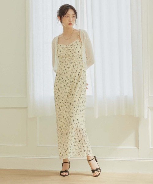 「archives」 キャミソールワンピース MEDIUM ブラック レディース_画像5