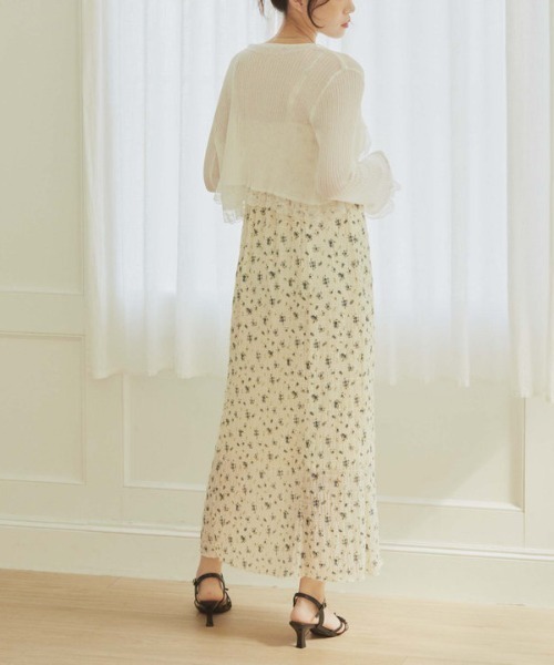 「archives」 キャミソールワンピース MEDIUM ブラック レディース_画像6