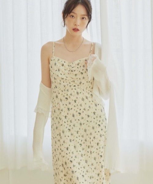 「archives」 キャミソールワンピース MEDIUM ブラック レディース_画像7