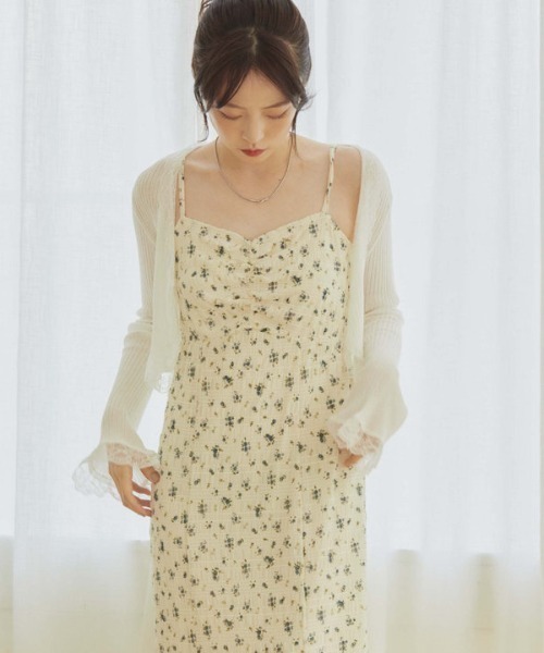 「archives」 キャミソールワンピース MEDIUM ブラック レディース_画像8