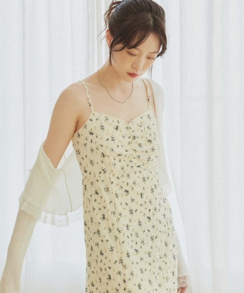 「archives」 キャミソールワンピース MEDIUM ブラック レディース_画像9