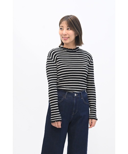 ハートマーケット（HEART MARKET） tシャツ もちもち衿フリル