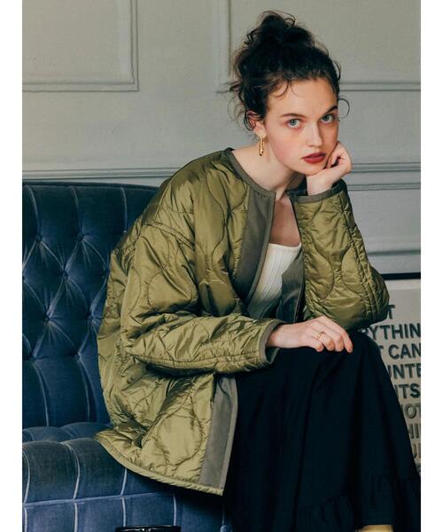 「AMERICAN HOLIC」 ジャケット M カーキ レディース_画像5