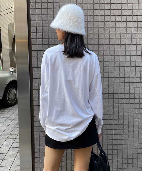 「ROGER AND RAW」 長袖カットソー FREE スミクロ レディース_画像4