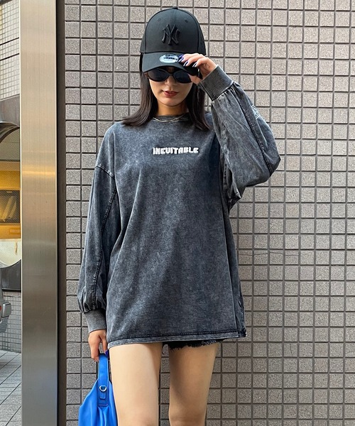 「ROGER AND RAW」 長袖カットソー FREE スミクロ レディース_画像7
