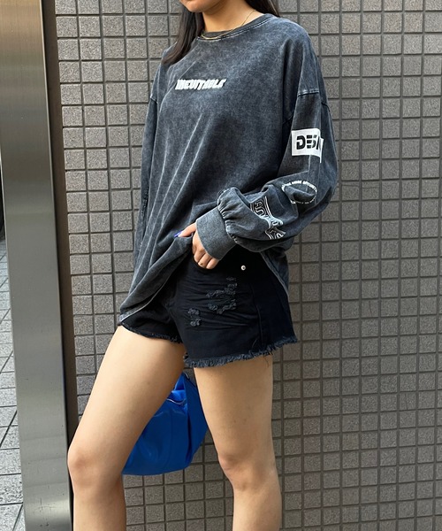 「ROGER AND RAW」 長袖カットソー FREE スミクロ レディース_画像8