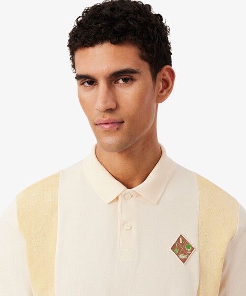 LACOSTE（ラコステ） ポロシャツ 半袖 サイドパネルパイル地切り替え