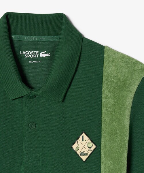 LACOSTE（ラコステ） ポロシャツ 半袖 サイドパネルパイル地切り替え