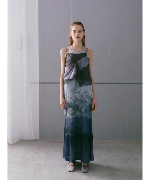 sahara（サハラ） キャミソール Bi-color Ruffle Sheer Camisole/バイ