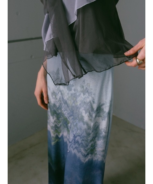 sahara（サハラ） キャミソール Bi-color Ruffle Sheer Camisole/バイ