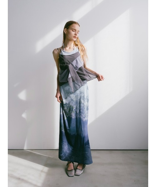 sahara（サハラ） キャミソール Bi-color Ruffle Sheer Camisole/バイ