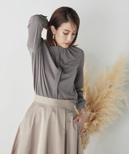 「ketty」 7分袖ブラウス M ブラウン レディース_画像2