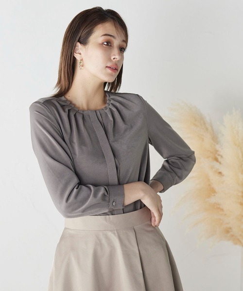 「ketty」 7分袖ブラウス M ブラウン レディース_画像6