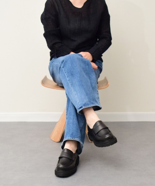 「PARADIS COULEUR」 シューズ 23 ブラック レディース_画像8