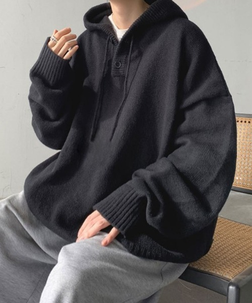 「Anchor Smith」 長袖ニット M グレー メンズ_画像5