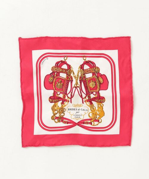 HERMES ハンドタオル HERMES（エルメス） ハンカチ・ハンドタオル - レッド レディース