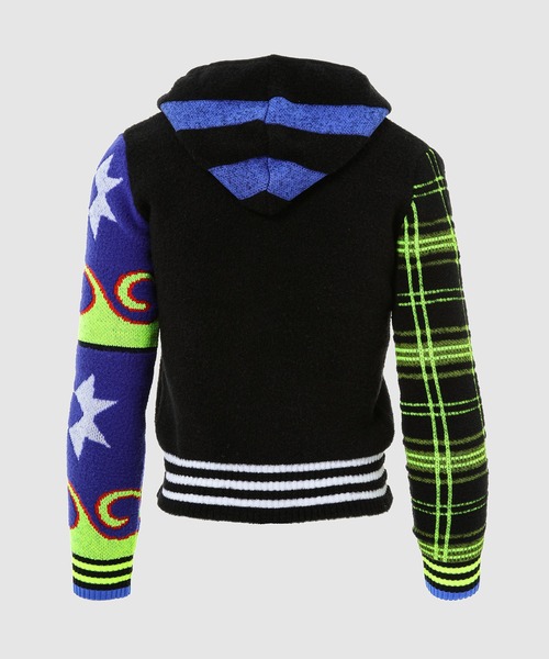 カーディガン Zip Up Hooded Cardigan レディースの画像
