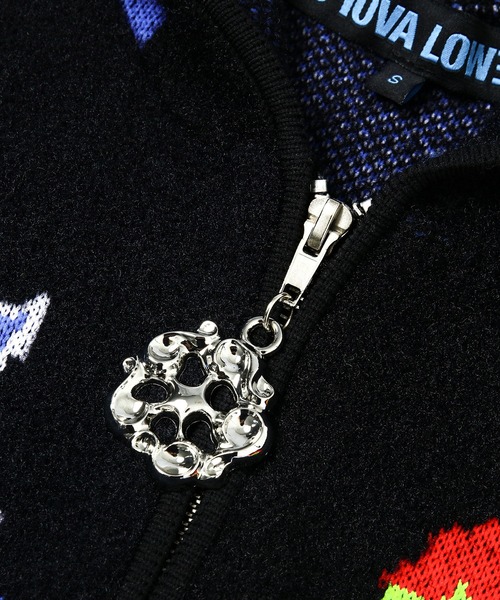 カーディガン Zip Up Hooded Cardigan レディースの画像