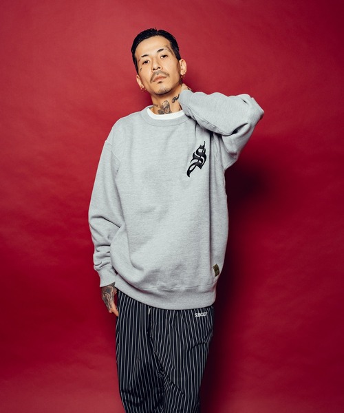 「Subciety」 スウェットカットソー LARGE ブラック メンズ_画像7