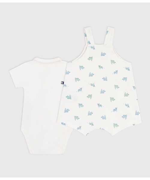 PETIT BATEAU（プチバトー） ベビー服 ロンパース プリントベビー2点