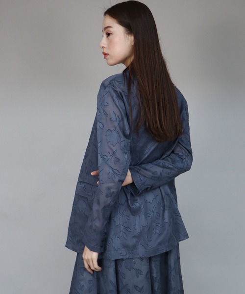 「J by blue」 テーラードジャケット MEDIUM ネイビー レディース_画像5