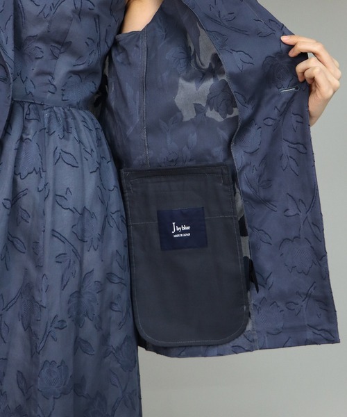 「J by blue」 テーラードジャケット MEDIUM ネイビー レディース_画像8