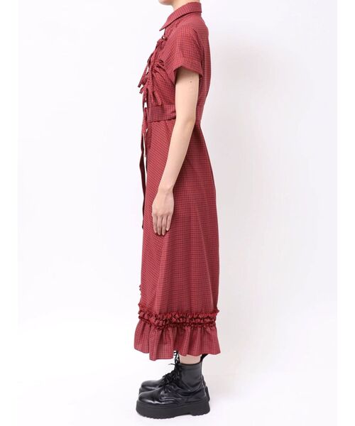 jouetie（ジュエティ） ワンピース アシメギャザーシャツワンピース