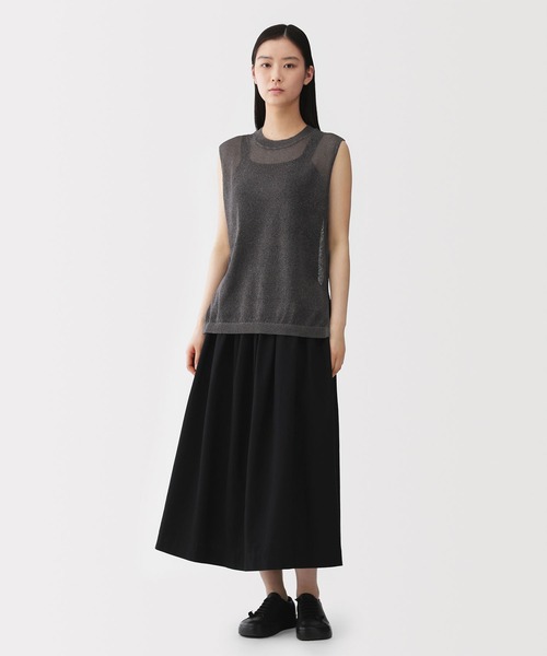 MUJI Labo ニット セーター 「MUJI Labo」婦人 和紙混スリーブレス