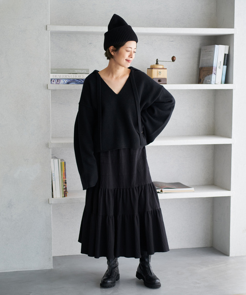 「Plage」 ロングスコート 34 黒いこと レディース