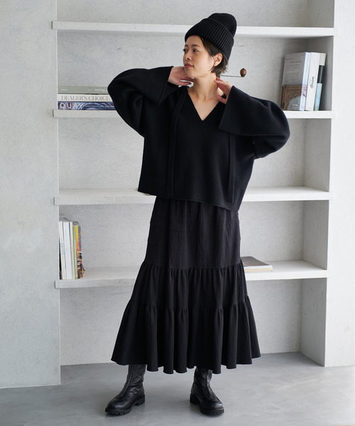 「Plage」 ロングスコート 34 黒いこと レディース