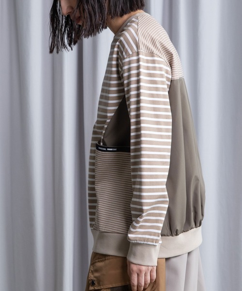 「MARECHAL TERRE」 長袖カットソー MEDIUM サンドベージュ レディース_画像5
