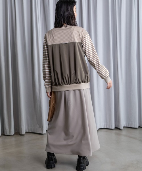 「MARECHAL TERRE」 長袖カットソー MEDIUM サンドベージュ レディース_画像7