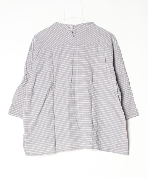 「Plantation」 7分袖ブラウス M size ライトグレー レディース_画像2