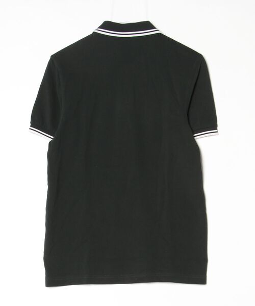 「FRED PERRY」 半袖ポロシャツ S ダークグリーン レディース_画像2