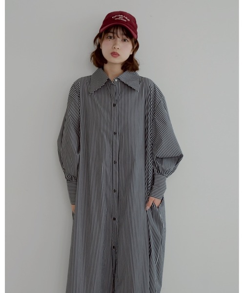 「JUMELLE」 シャツワンピース FREE ブラック レディース_画像3