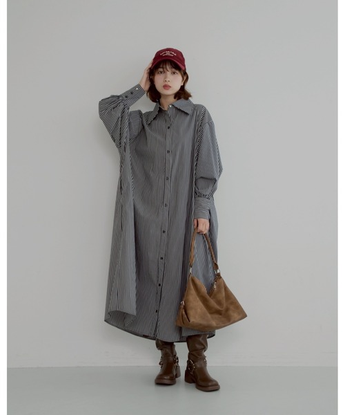 「JUMELLE」 シャツワンピース FREE ブラック レディース_画像6