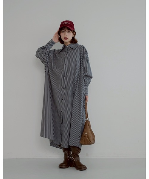「JUMELLE」 シャツワンピース FREE ブラック レディース_画像9