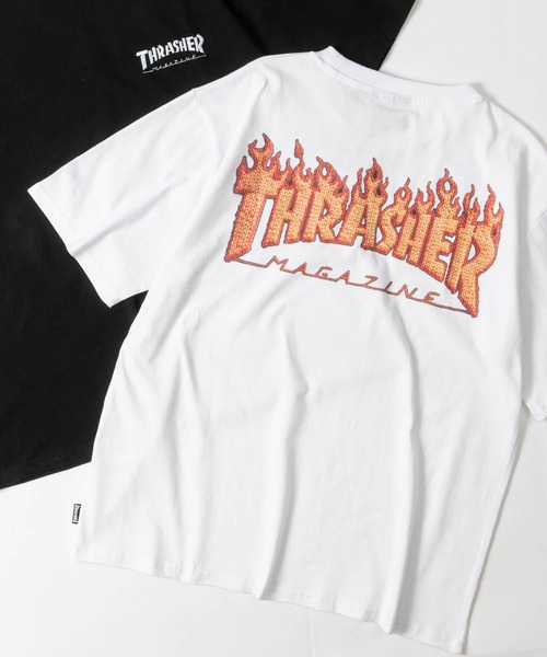 THRASHER（スラッシャー） tシャツ 「at」「THRASHER/スラッシャー」3D